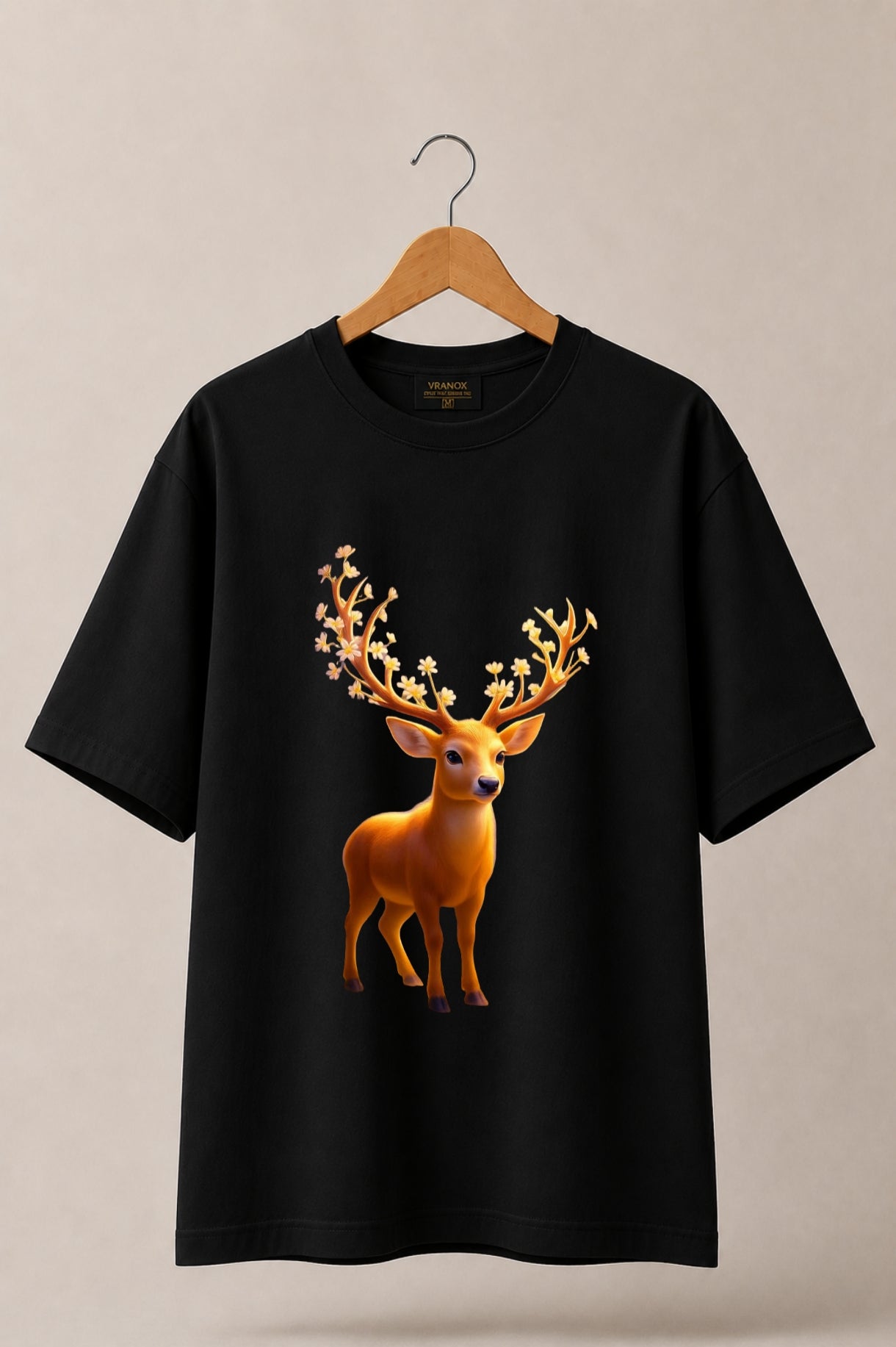 Floral Deer  Oversized T-Shirt | Unisex