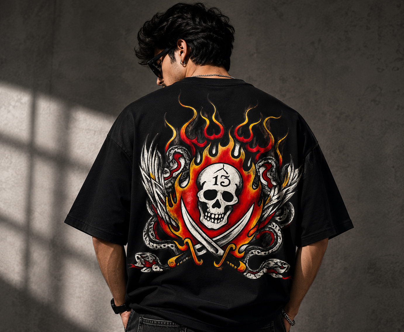 Fire Oversized T-Shirt | Unisex